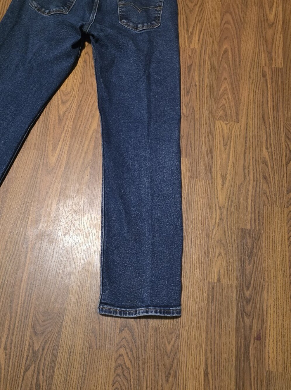 Levi’s 514 Men’s Jeans W34 L32 Dark Wash Thick Denim Straight Leg F62 - Picture 7 of 10